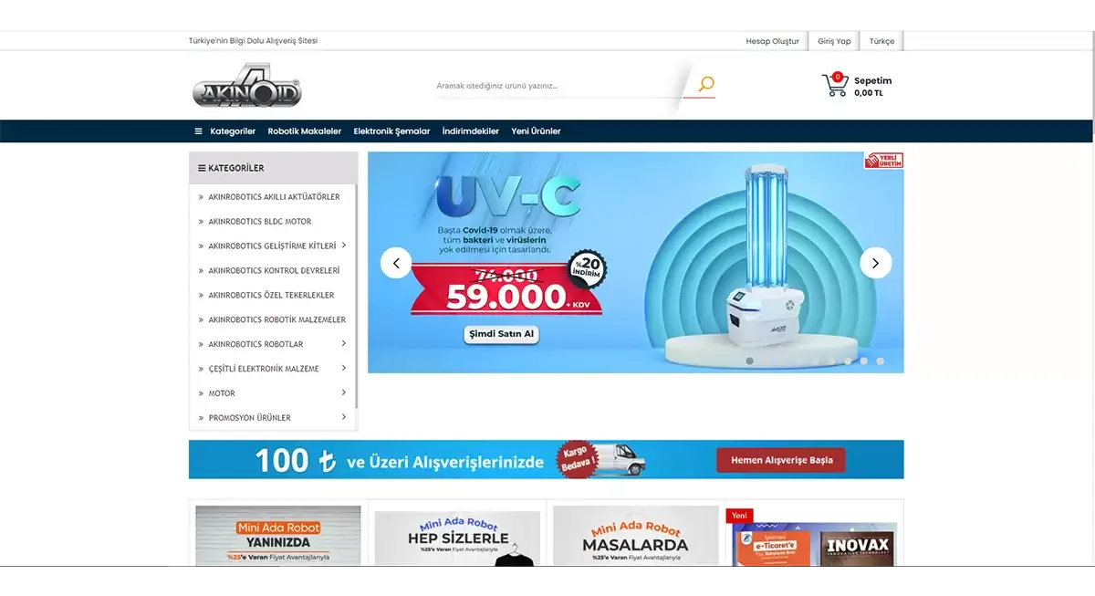 E-Ticaret · Program görünümü 3